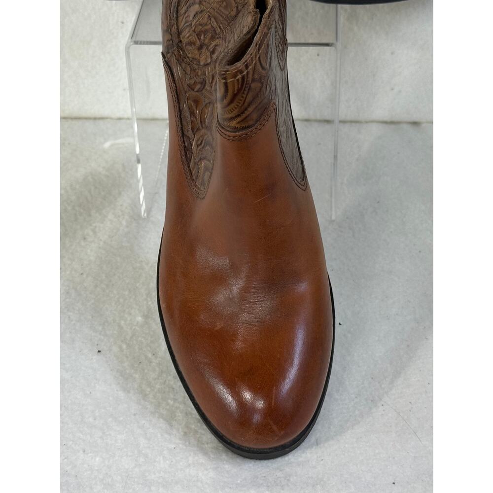 Nurture Walker Western Bootie with Tooled Floral Detail SZ 9 - Picture 4 of 11